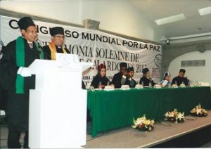 Diego Valdes agredeció el reconocimiento a su trayectoria  académica y sindical