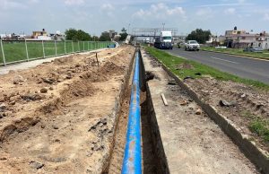 Continúan los trabajos de sustitución de la línea de agua del bulevar Santa Catarina
