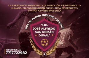 Se convoca a la comunidad a participar en la Liga de Fútbol Infantil y Juvenil