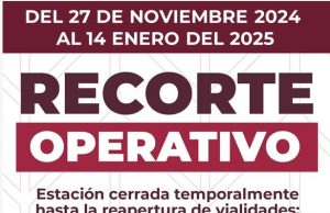 Estación Centro Histórico permanecerá cerrada por preparativos y festividades decembrinas