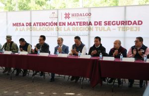 Gabinete de Seguridad estatal atiende a población de la región Tula-Tepeji