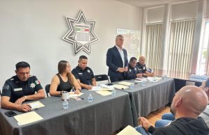 Reunión de seguridad entre SSP y comerciantes para El Buen Fin en Pachuca