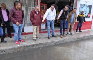 Supervisa Jorge Reyes junto con Alejandro Sánchez, titular de SIPDUS obras en Pachuca
