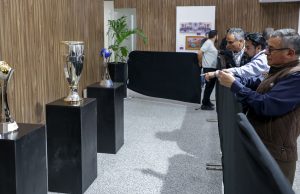 Exhiben trofeos del Club Pachuca en el edificio del Gobierno de Hidalgo