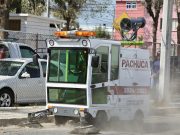 Barredoras eléctricas refuerzan faenas por la transformación