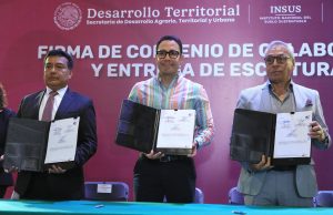 Pachuca primer municipio hidalguense en firmar convenio con el Instituto Nacional del Suelo Sustentable
