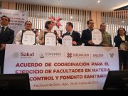 Gobierno de Hidalgo y Cofepris firman alianza para fortalecer seguridad sanitaria