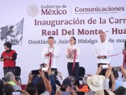 Concluye Sheinbaum Pardo gira por Hidalgo con inauguración de la carretera Real del Monte – Huasca
