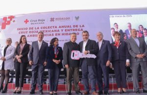 Julio Menchaca da inicio a la colecta anual de la Cruz Roja Mexicana en Hidalgo