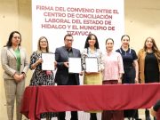 Ayuntamiento de Tizayuca y el CCLEH firman convenio para ofrecer una justicia laboral más cercana