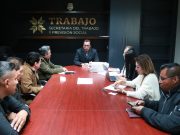 Manifestación de trabajadores de Huehuetla