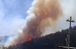 Gobierno de Hidalgo atiende incendio en Tlahuiltepa y garantiza coordinación para sofocarlo