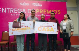 Entregan premios de rifa “Cumple y Gana” por pago puntual del predial