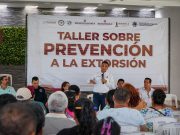 Delegados de Huejutla reciben taller para la prevención de la extorsión