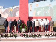 Se realiza guardia de honor en monumento a la Primera Huelga en América