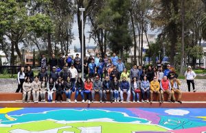 Renuevan imagen de la cancha del Parque Hidalgo con proyecto artístico comunitario