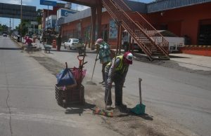 Realiza gobierno de Huejutla limpieza y mantenimiento urbano en zonas clave de la ciudad