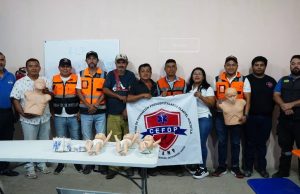 Protección Civil Huejutla se capacita en primeros auxilios y manejo de hemorragias