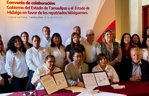 Hidalgo y Tamaulipas firman acuerdo en beneficio de personas migrantes