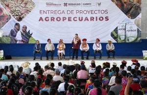 En la Huasteca, Julio Menchaca reconoce el apoyo de la presidenta Claudia Sheinbaum a Hidalgo