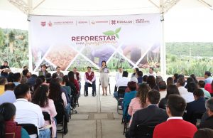 Hidalgo y CORENADR entregan más de 377 mil plantas forestales