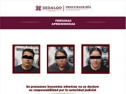 PGJEH detiene a integrantes de célula delictiva originaria de la Ciudad de México