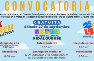 Invitan a la Carrera Atlética de la Feria del Libro Infantil y Juvenil 2025