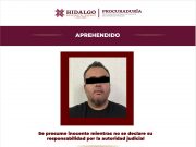 Capturado probable responsable de homicidio en agravio de agente de la PGJEH