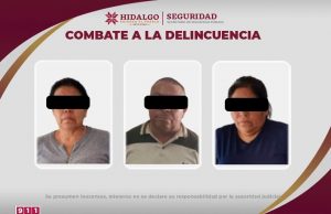 Tras asalto, Policía Estatal asegura a tres personas