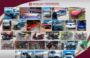 SSPH recupera 30 vehículos robados en 15 municipios de Hidalgo