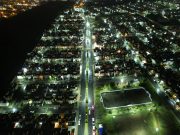 Pachuca moderniza alumbrado en Bulevar Minero y Real de la Plata