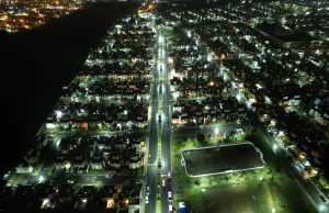 Pachuca moderniza alumbrado en Bulevar Minero y Real de la Plata