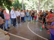 Supervisa titular del IHE avances en rehabilitación de escuelas afectadas por lluvias en Tepehuacán