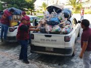 Sebiso coordina entrega de víveres recaudados en 12 Centros de Acopio para apoyar a damnificados