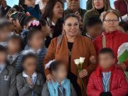 Alcaldesa Lorena García Cázares encabezó novena ceremonia del Lunes Cívico en escuela Leona Vicario del Paraíso