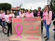 Mujeres tulancinguenses participan en actividades del Mes de Sensibilización sobre el Cáncer de Mamá
