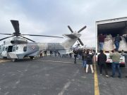 Envían víveres por aire a zonas siniestradas de Hidalgo