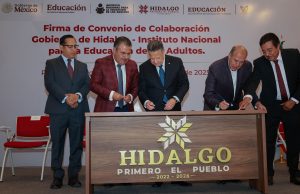 Gobierno de Hidalgo y el INEA van por la alfabetización de 50 mil hidalguenses