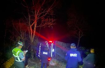 Volcadura de autobús en la México-Tampico