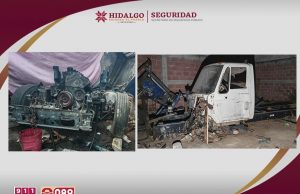 SSPH asegura predio en Tizayuca usado para desarmar tractocamiones robados