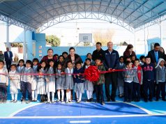 Inaugura Natividad Castrejón techumbre en Atotonilco de Tula