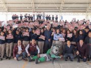 Natividad Castrejón entrega tabletas en Conalep Tizayuca y Villa de Tezontepec