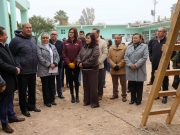 Supervisa Natividad Castrejón avance de módulo escolar en Mixquiahuala