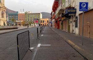 Intervienen vialidad del Centro Histórico de Pachuca con acciones de señalización