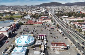 Implementan acciones de vigilancia aérea y terrestre en plazas comerciales de Pachuca