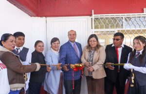 Natividad Castrejón inaugura comedor escolar en Tlahuelilpan