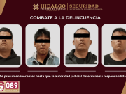 La SSPH captura a cuatro sujetos por agresión a mano armada en Tizayuca
