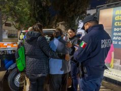 Policía de Pachuca brinda apoyo a una mujer en situación de vulnerabilidad