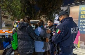 Policía de Pachuca brinda apoyo a una mujer en situación de vulnerabilidad