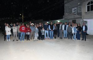 Lorena García supervisa avance de obra de guarniciones y banquetas en colonia El Paraíso con recursos FAISM